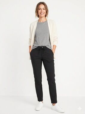 Magellan Outdoors Black Performance Hiking Pants Stretch Drawstring Activewear